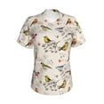 thumbnail image 2 of Uemuo Little Birds Printed Women's Classic V-Neck T-Shirt - Soft, Breathable, Moisture-Wicking, Perfect for Casual, Office, Travel, and Everyday Wear-3X-Large, 2 of 5