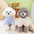 thumbnail image 3 of Mono Kawaii para cachorros pequeños, ropa de invierno cálida de forro polar para gatos, mono para perros con anilla para caminar, pijama para chihuahua y schnauzer., 3 of 5