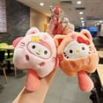 thumbnail image 3 of Sanrio-Llavero de peluche de Hello Kitty, MyMelody, Kuromi, Cinnamoroll, Animal de dibujos animados, Bolsa Escolar, colgante, mochila, decoración, muñeca, 3 of 4