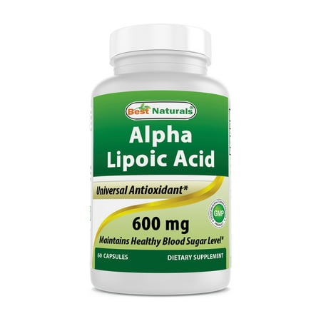 Best Naturals Antioxidant Alpha Lipoic Acid Capsules, 600mg, 60 (Best Antioxidant Vitamins List)