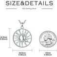 thumbnail image 5 of THOYAS Sun Necklace Sterling Silver Sun Pendant Necklace Jewelry Gift for Women, 5 of 7