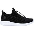thumbnail image 4 of Women's Propet TravelBound Sneaker Black Metallic Knit Mesh 11 4E, 4 of 5
