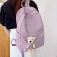 thumbnail image 6 of HIPYLO Women Backpack Purse Corporate Backpacks Small Work Backpack for Women Large Size Bags for Tote Small Back Pack Nursing Bags Knapsack, Purple One Size, 6 of 9