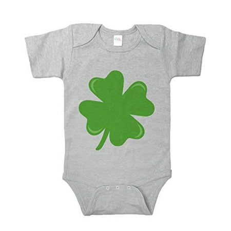 

7 ate 9 Apparel Baby s Green Lucky Clover St. Patricks Day Onepiece