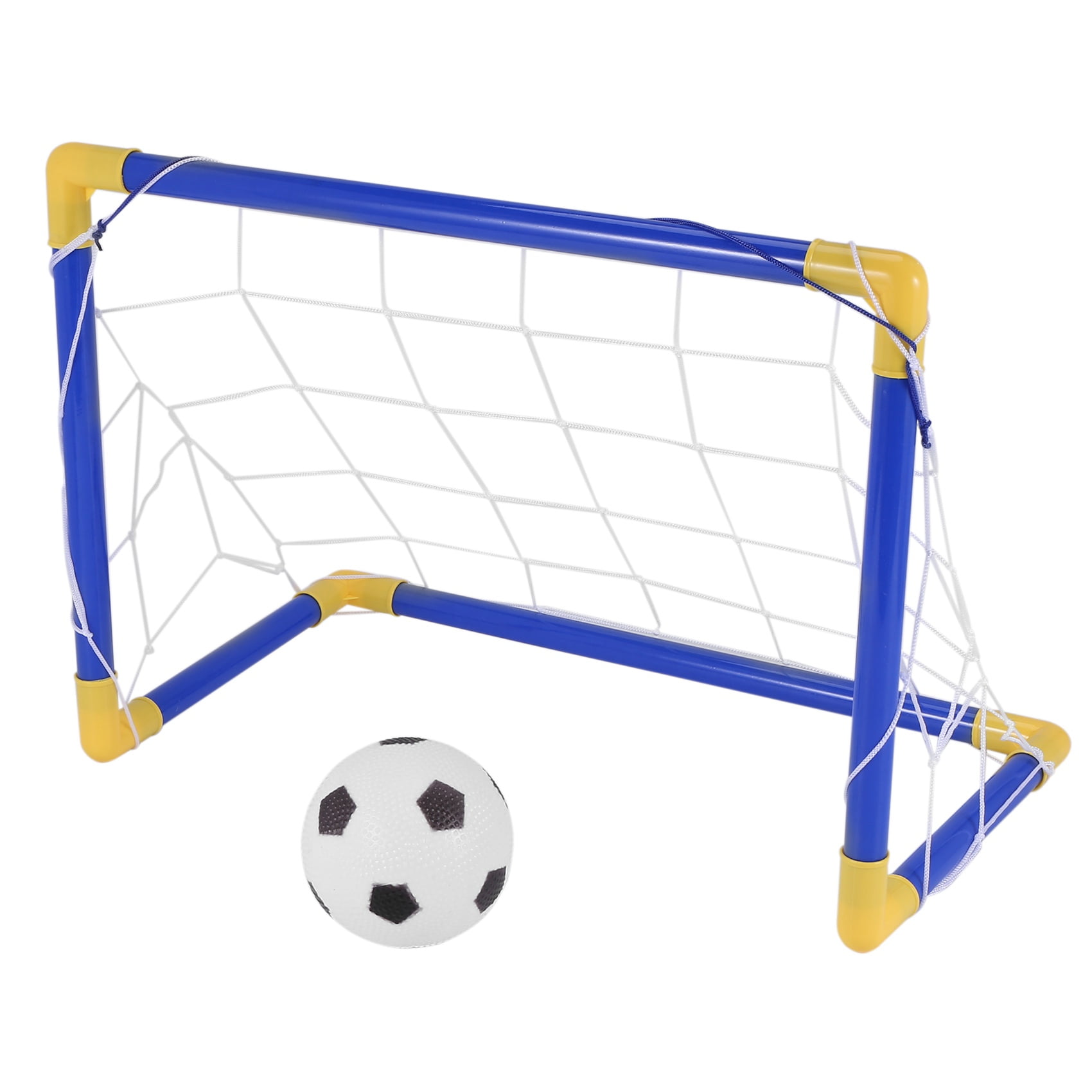 Indoor Mini Folding Football Soccer Ball Goal Post Net Set+Pump Kids