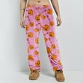 thumbnail image 3 of MLQIDK Fall Pajamas Women Elastic Waist Pumpkin Bat Ghost Print Fall Pjs Halloween Drawstring Loose fit Pajama Pants Plus Size Sleepwear, 3 of 6