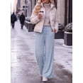 thumbnail image 2 of Cueply Wide Leg Sweatpants Women Casual Baggy Heavyweight Lounge Sweat Pants Winter Joggers with Pockets, 2 of 8