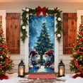 thumbnail image 2 of Cheapark 6.66x2.99 Ft Christmas Santa Claus Door Cover - Wrinkle-Resistant Gift Delivery Print Backdrop, Vibrant Holiday Party Atmosphere Decor for Indoor Outdoor Home Entryway, 2 of 6