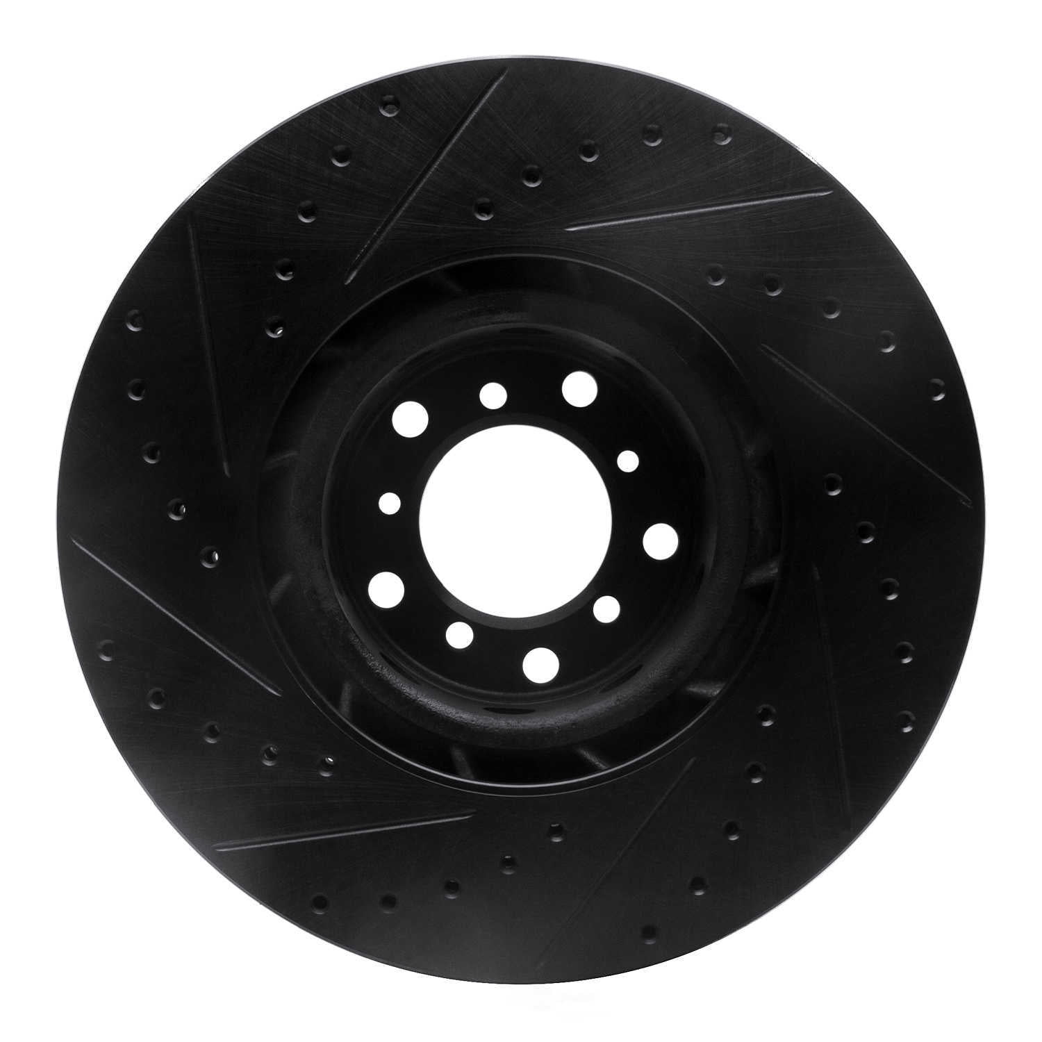 Dynamic Friction Company 633-31056D DFC Brake Rotor - Drilled And Slotted - Black