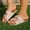 F3-Pink, variant on Women's Double Strap Flat Sandals Summer Beach Walking Slippers with Adjustable Buckle Comfort Slip On Shoes Thick Soled Open Toe Cork Footbed Non-Slip Outdoor Wear for Women,Beige 38(US-6.5)