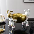 thumbnail image 2 of Bandeja de aperitivos con escultura moderna, soporte para llaves, cuenco de almacenamiento de dulces, adornos para sala de estar, tocador, regalo de Pascua de boda, 2 of 5