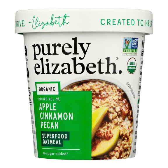 PURELY ELIZABET - Oatmeal Apple Cinnamon Pecan Snack - 2 Oz, Case of 12