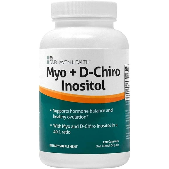 Fairhaven Health Myo + D-Chiro Inositol | 2,052 Mg Per Serving | 30 Capsules | 120 Capsules