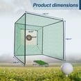 thumbnail image 2 of 10X10X10FT Golf Practice Net Cage with Metal Frame Hitting Net Kit, for Indoor Outdoor Use, 2 of 9