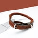 thumbnail image 5 of Circle T - Collar redondo para perro de cuero curtido de roble, negro,, 5 of 5
