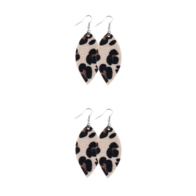 yingyy Leopard Print Earrings Girl Fashion Accessory Female Jewelry Ear Dangles Type 13 2Set