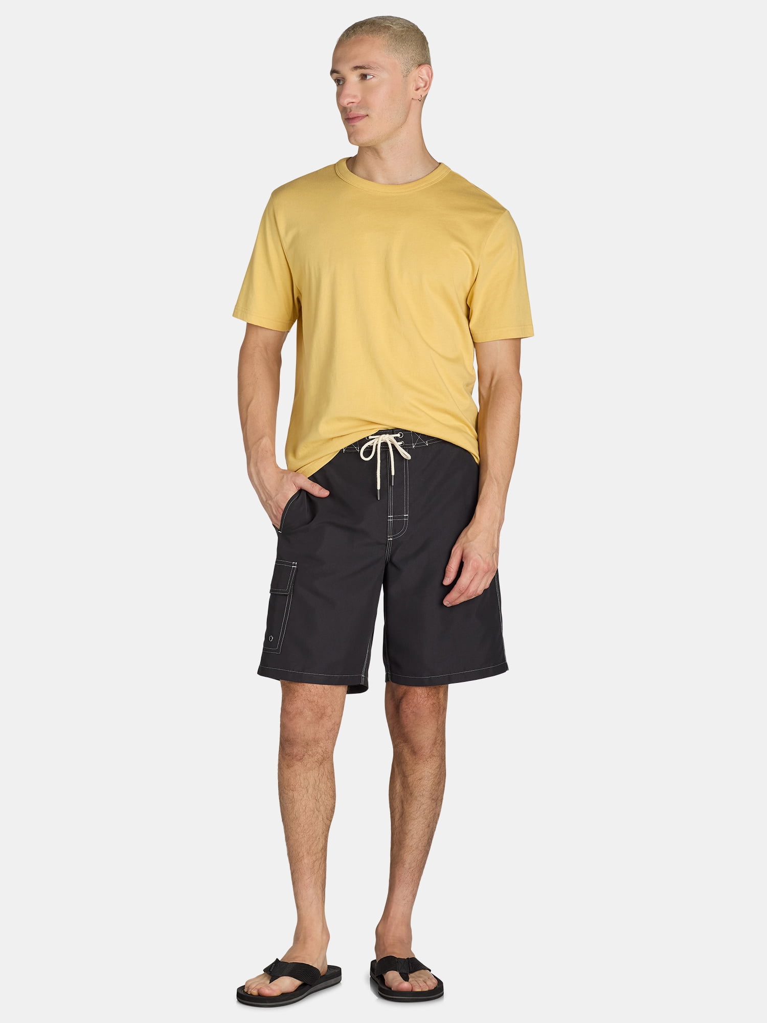 George Men's & Big Men's Cargo E-Board Shorts, 9" Inseam, Size S-3XL