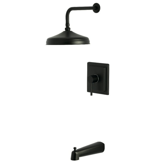 Kingston Brass KB6140DL Concord Single-Handle Pressure Balanced Tub and Shower Faucet, Matte Black
