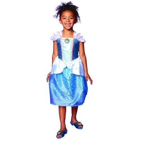 Disney Princess Cinderella Dress Costume Perfect for Party, Halloween Or Pretend Play Dress Up For Girls Ages 3+