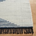 thumbnail image 3 of SAFAVIEH Kilim Lynette Diamond Area Rug, Ivory/Blue, 8' x 10', 3 of 8