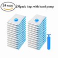 thumbnail image 1 of Space Saving Compressed Vacuum Storage Bags for Clothes and Bedding 12 Pack, 1 of 10