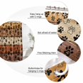thumbnail image 3 of Burnt Orange Brown Bathroom Shower Curtains with 12 Hooks Polyester Waterproof Shower Curtain for Stalls and Bathtubs Farmhouse Dog Paw Vintage Decorative Bathroom Privacy Curtain 36x78 Inches, 3 of 8