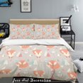 thumbnail image 2 of 3D Cartoon Fox Funda de edredón Set Ropa de cama Set Fundas de almohada 18, 2 of 2