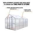thumbnail image 3 of Greenhouse Grow Tent, 8' x 13', 20 Mil Ripstop Leno Mesh PVC Cover, Galvanized Steel Frame, Roll-up Windows, TMG-GH813, 3 of 5