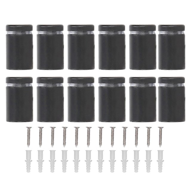 12Pcs Standoff Screws Stainless Steel Wall Sign Advertising Mounts Nails for Hanging
