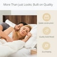 thumbnail image 4 of Noble House 64.4" Wood Headboard Only, Queen Size, Modern Farmhouse, Wall Mounted Fluted Panel, Walnut Brown, 4 of 9