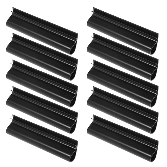 Topbathy 24pcs Pool Cover Saver Black ABS for Strong Wind Protection