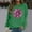 Green, variant on Jacenvly Workout Tops For Women Long Sleeve Print Crewneck Sweatshirt For Women Loose Casual Comfort Warmth Pullover Sweaters
