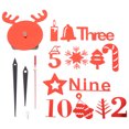 thumbnail image 2 of Shisuyan Wall Clock Red Acrylic 1 Set 3.7X4.1In, 2 of 9