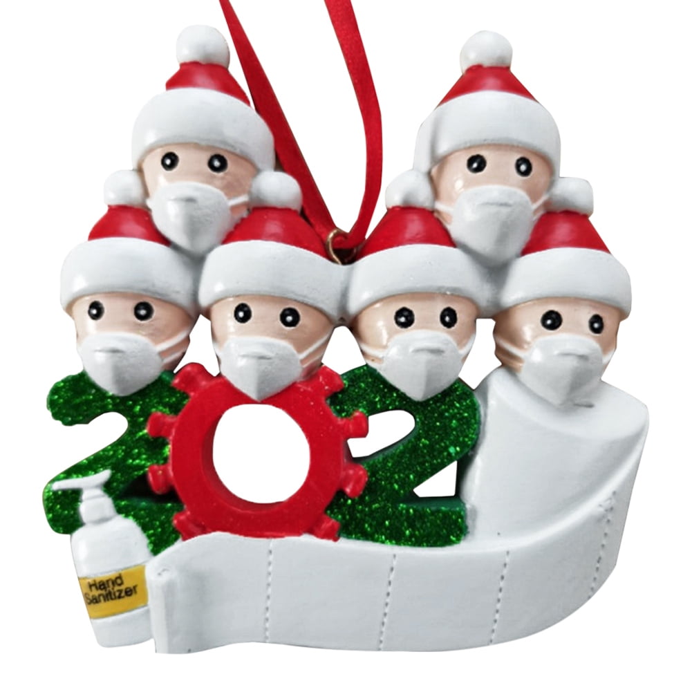 Santa Claus Mask Pendant Christmas Decorate Hanging Ornament Party Gift