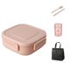 thumbnail image 2 of Lonchera Cuadrada Apta para Microondas con Bolsa Térmica, Vaso y Vajilla para Desayuno. Plástico Apto para Uso Alimentario, a Prueba de Fugas, Portátil y Reutilizable para El Trabajo, La Escuela y Ac, 2 of 6