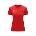 thumbnail image 2 of Playera Blusa Con Estampado De Corazones Ropa Para Mujer Color Rojo Talla Chica Marca Emil SaEs, 2 of 4