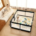 Baby Playpen with Mat 71" X 59", Extra Large Play Yard for Babies and Toddlers with Mat, Safety