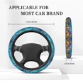 thumbnail image 3 of Rateoe Sea World Pattern Elastic Stretch Steering Wheel Cover, Universal 15 inch, Microfiber Breathable , Anti-Slip, Odorless, Easy Carry, 3 of 6