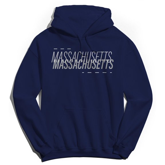 Massachusetts Humor Graphic Navy Men's Crewneck Sweatshirt Hoodie