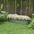 thumbnail image 2 of AsterOutdoor Galvanized Metal Raised Garden Bed Kit, Elevated Outdoor Planter Box with Safety Edging, DIY for Flowers, Herbs & Vegetables, 2 of 5