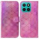 thumbnail image 1 of For Honor X8c 4G Stand Case Dazzling Flower Leather Phone Cover - Grey, 1 of 5