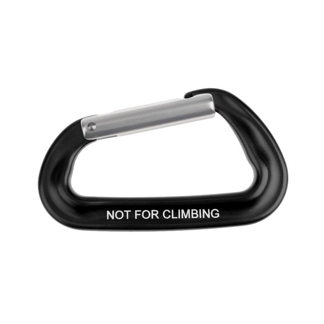 12KN D Mosquetón Snap Hook Clip Keyring Holder Key para Camping Senderismo Negro shamjiam Gancho de clip