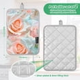 thumbnail image 3 of Pot Holders Set of 2 Heat Resistant 338℉ Kitchen Oven Gloves Potholder Cooking Baking Microwave Mitts Blossom Rose Flower, 3 of 7