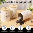 thumbnail image 3 of FUYGRCJ 3 Pack Airtight Metal Kitchen Canister Set, 25 OZ Coffee Sugar Tea Container Jars, Airtight Coffee Container, Tea Organizer, Sugar Canister, Kitchen Airtight Food Storage Jar with Wooden Lid, 3 of 10