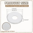 thumbnail image 2 of Uxcell 20 Pcs 46mm Cápsulas para Monedas, 5 Tamaños (18/23/28/33/38mm) Estuches Transparentes con Protectores de Monedas para Coleccionistas., 2 of 6