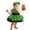 Green, variant on Kids Caveman Tutu Dress , Girls Halloween Themed Outfit with Headband and Candy Bag Orange 2-3 Years