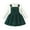 Green, variant on lnmuld Two Piece Outfits Winter Girls Outfit Long Sleeve Ribbed Strap Top and Bow Tie Dress Toddler Holiday Party Wear Set Solid Color Size:2-3 Years