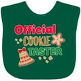 thumbnail image 3 of Inktastic Christmas Official Cookie Taster with Bell and Star Cookie Boys or Girls Baby Bib, 3 of 4