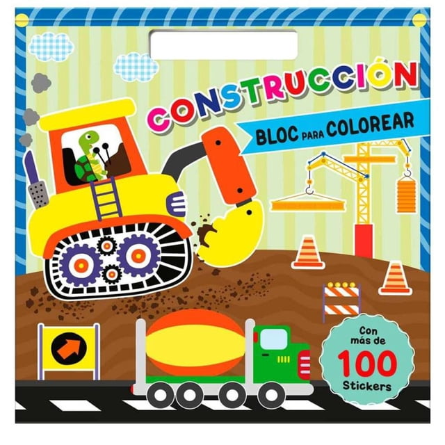 Construccion. block para colorear (gigante)