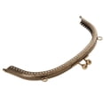 thumbnail image 3 of Bolso de mano tipo clutch cosido con marco y asa - Color bronce, 3 of 9